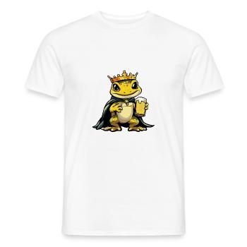 Lizard Beer Funny - Men's T-Shirt - white - Front - AI Model Male 178 dark (178cm)