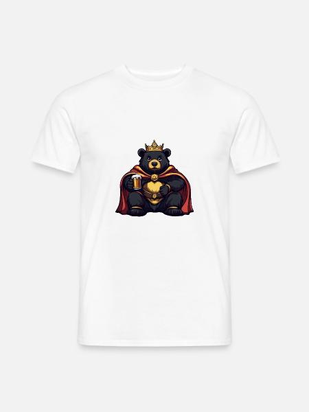 Bear Beer Funny - Men's T-Shirt - white