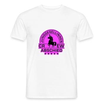 Junggesellinnenabschied Crew Einhorn Braut - Männer T-Shirt - Weiß - Vorne - AI Model Male 178 dark (178cm)