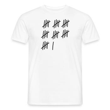 36 strokes / / 36 times / / Birthday / / gift - Men's T-Shirt - white - Front - AI Model Male 178 dark (178cm)