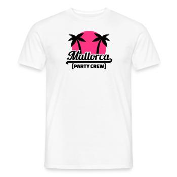 Mallorca Party Crew - Men's T-Shirt - white - Front - AI Model Male 178 dark (178cm)