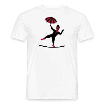 Cirque - T-shirt homme - blanc - Devant - AI Model Male 178 dark (178cm)