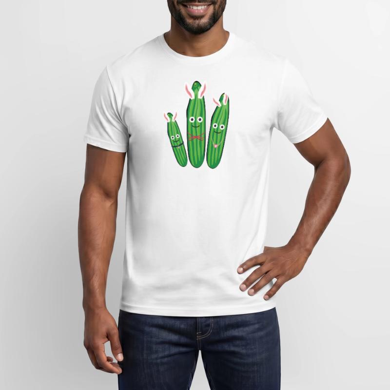 Trio de concombre,concombre,concombre,concombre,concombre,concombre,lapins, lapins T-shirt homme