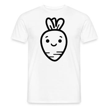 Karotte - Männer T-Shirt - Weiß - Vorne - AI Model Male 178 dark (178cm)