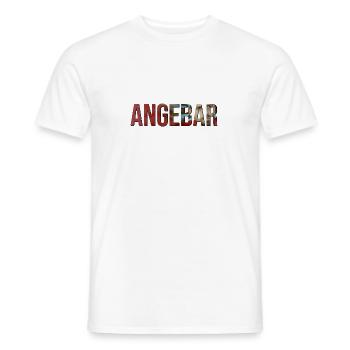 Logo ANGEBAR - T-shirt homme - blanc - Devant - AI Model Male 178 dark (178cm)