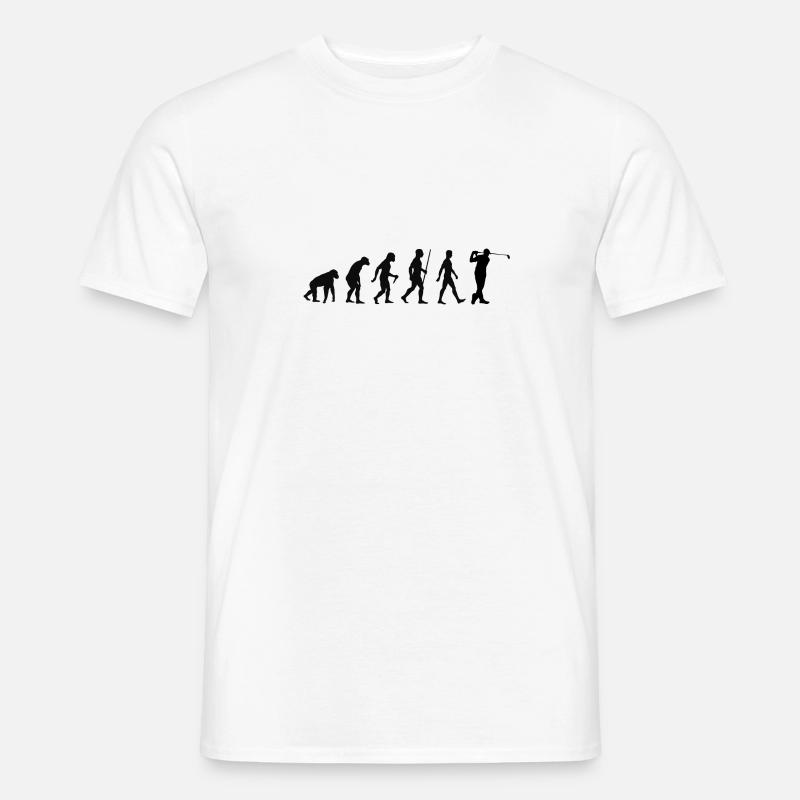 Golf Evolution Golfer Golfing Geschenk funny gift Männer T-Shirt