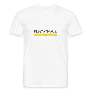 Flinta*Maus inter flag - Männer T-Shirt - Weiß - Vorne - AI Model Male 178 dark (178cm)