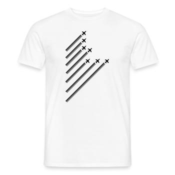 Flugzeuge - Männer T-Shirt - Weiß - Vorne - AI Model Male 178 dark (178cm)