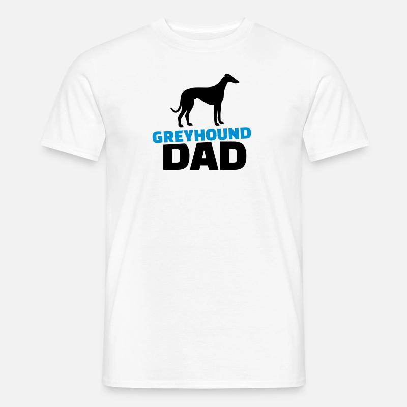 Windhund - Männer T-Shirt - Weiß