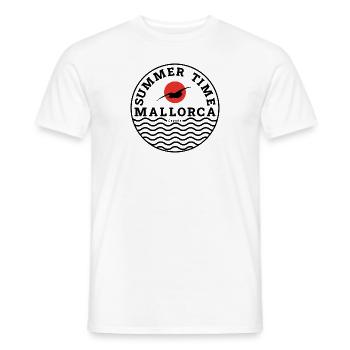 Summer in Mallorca - Men's T-Shirt - white - Front - AI Model Male 178 dark (178cm)