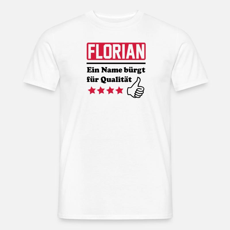 florian - Männer T-Shirt - Weiß