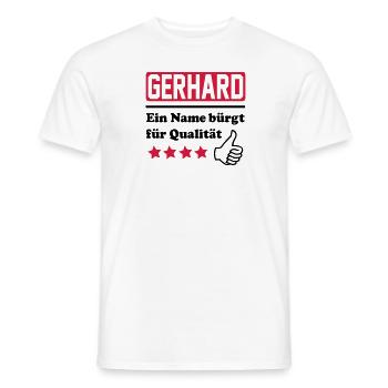 Gerhard - T-shirt homme - blanc - Devant - AI Model Male 178 dark (178cm)