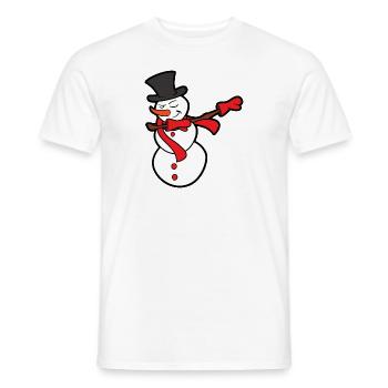 Noël Dabbing Dab Schneemann - T-shirt homme - blanc - Devant - AI Model Male 178 dark (178cm)