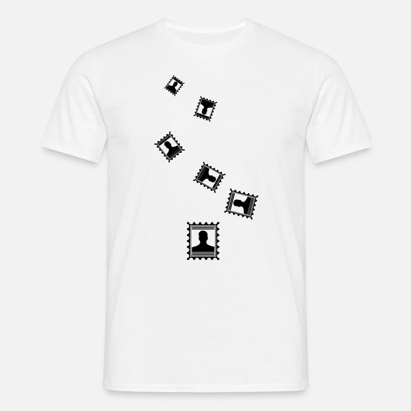 Stamp icon - Men's T-Shirt - white