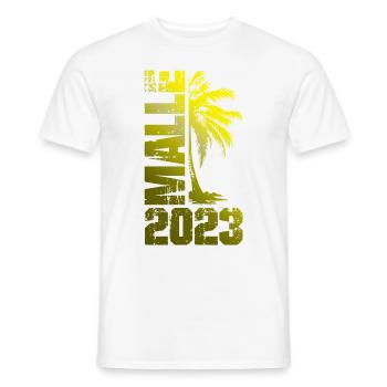 Malle 2023 - Männer T-Shirt - Weiß - Vorne - AI Model Male 178 dark (178cm)