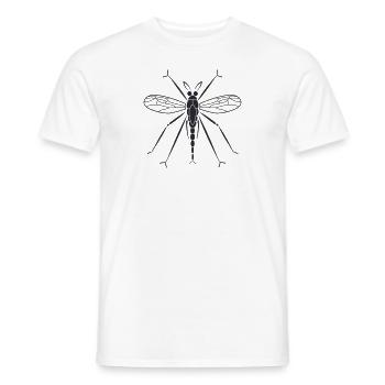 Moustique - T-shirt homme - blanc - Devant - AI Model Male 178 dark (178cm)