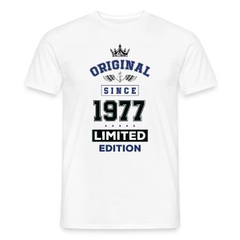 1977 limited edition birthday - Men's T-Shirt - white - Front - AI Model Male 178 dark (178cm)
