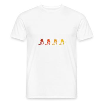 Curling sur glace Curling Retro Cadeau - T-shirt homme - blanc - Devant - AI Model Male 178 dark (178cm)