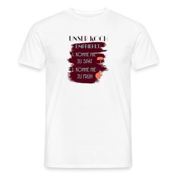 Koch empfiehlt- Design - Männer T-Shirt - Weiß - Vorne - AI Model Male 178 dark (178cm)