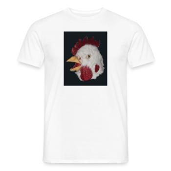 Goggel Hahn Rooster - Männer T-Shirt - Weiß - Vorne - AI Model Male 178 dark (178cm)