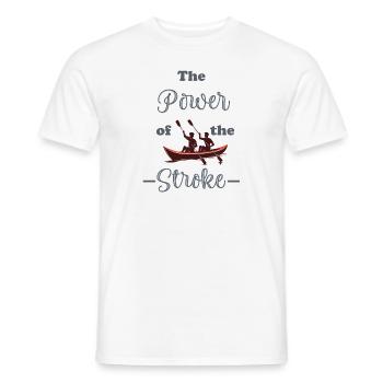 The power of the stroke - Men's T-Shirt - white - Front - AI Model Male 178 dark (178cm)
