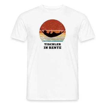 Rente Tischler Rentner Pension Ruhestand Schreiner - Männer T-Shirt - Weiß - Vorne - AI Model Male 178 dark (178cm)
