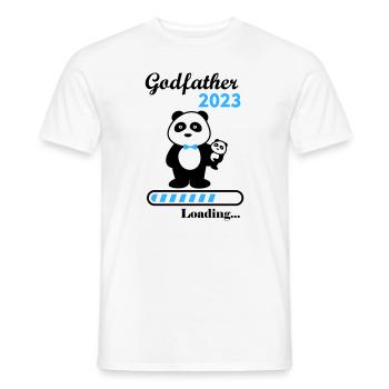 Pate im Jahr 2023, Schwangerschaftsanzeige, Pate - Männer T-Shirt - Weiß - Vorne - AI Model Male 178 dark (178cm)