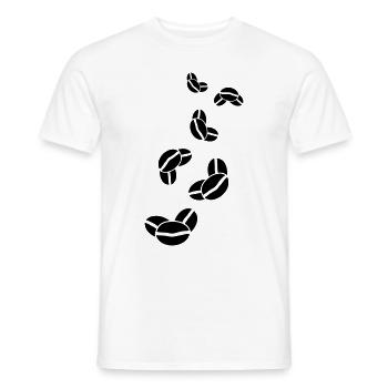Kaffeebohne Symbol - Männer T-Shirt - Weiß - Vorne - AI Model Male 178 dark (178cm)