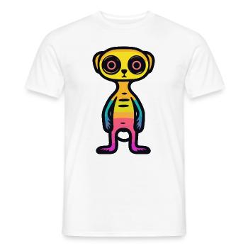 Erdmännchen Halloween Tier - Männer T-Shirt - Weiß - Vorne - AI Model Male 178 dark (178cm)