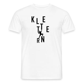 grimper - T-shirt homme - blanc - Devant - AI Model Male 178 dark (178cm)