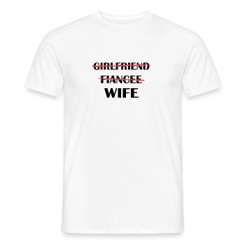 Femme - T-shirt homme - blanc - Devant - AI Model Male 178 dark (178cm)