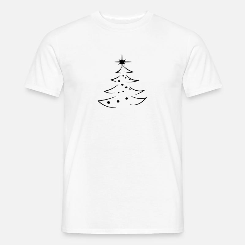 Weihnachtsbaum mit Deko ugly christmas Geschenk - Männer T-Shirt - Weiß