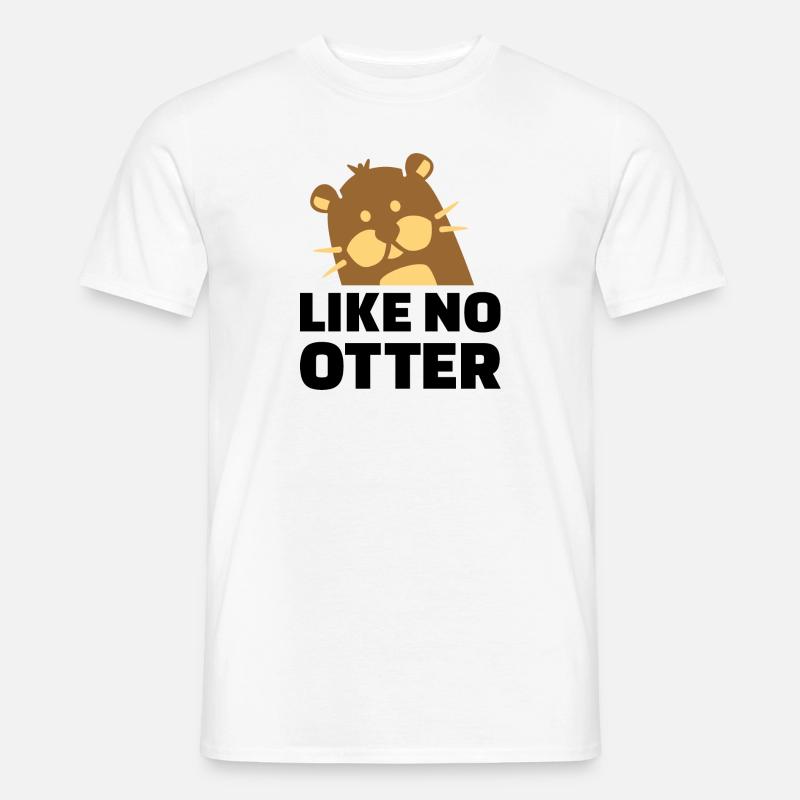 Otter - Männer T-Shirt - Weiß
