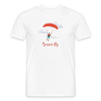 Skydiving and parachuting - Men's T-Shirt - white - Front - AI Model Male 178 dark (178cm)