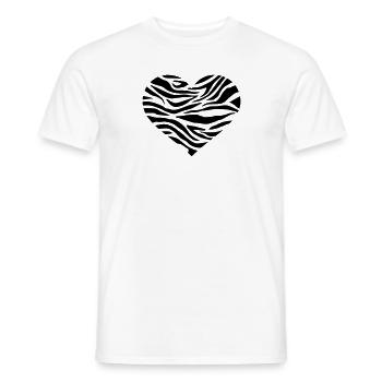 Zebra - Männer T-Shirt - Weiß - Vorne - AI Model Male 178 dark (178cm)