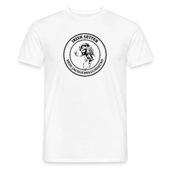Irish Setter Jagdgebrauchshund Jagdhund Wilsigns - Männer T-Shirt - Weiß - Vorne - AI Model Male 178 dark (178cm)