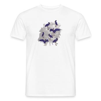 Bec-de-chaussure Ornithologue Forêt I Cadeau - T-shirt homme - blanc - Devant - AI Model Male 178 dark (178cm)