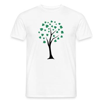 Lebensbaum - Männer T-Shirt - Weiß - Vorne - AI Model Male 178 dark (178cm)