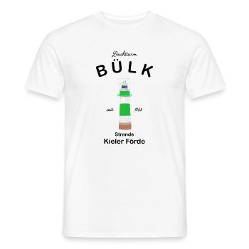 Leuchtturm Bülk, Strande, Kieler Förde, Ostsee - Männer T-Shirt - Weiß - Vorne - AI Model Male 178 dark (178cm)