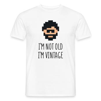 Ich bin nicht alt Ich bin Vintage - Männer T-Shirt - Weiß - Vorne - AI Model Male 178 dark (178cm)