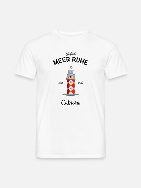 Balearen, Insel Cabrera, Meer Ruhe - Männer T-Shirt - Weiß