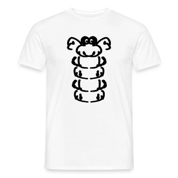 eine kleine Raupe - Männer T-Shirt - Weiß - Vorne - AI Model Male 178 dark (178cm)