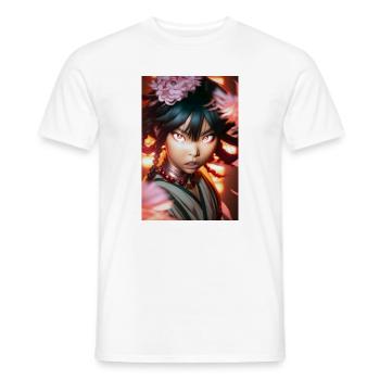 Chika - Männer T-Shirt - Weiß - Vorne - AI Model Male 178 dark (178cm)