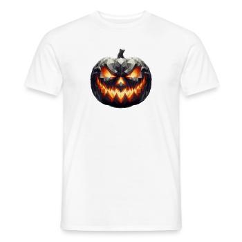 Une citrouille d’Halloween effrayante - T-shirt homme - blanc - Devant - AI Model Male 178 dark (178cm)
