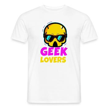 Geek-Liebhaber - Männer T-Shirt - Weiß - Vorne - AI Model Male 178 dark (178cm)