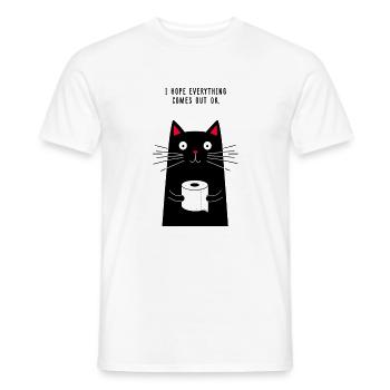 Ich hoffe, es geht gut - Männer T-Shirt - Weiß - Vorne - AI Model Male 178 dark (178cm)