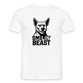 Smiling Beast - Men's T-Shirt - white - Front - AI Model Male 178 dark (178cm)