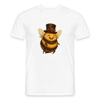 Bumblebee Stroll - Men's T-Shirt - white - Front - AI Model Male 178 dark (178cm)
