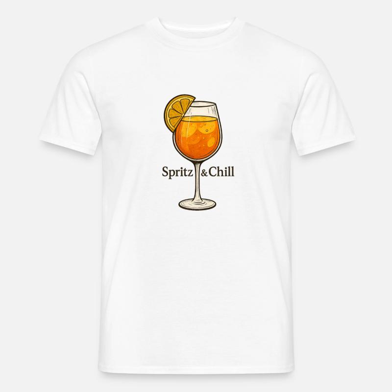 Spritz & Chill - Männer T-Shirt - Weiß