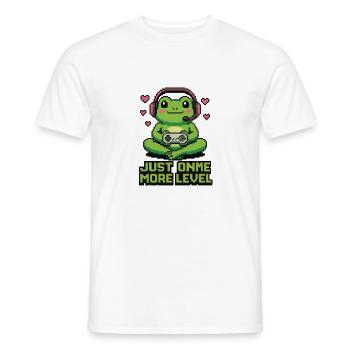 Pixel Frog : Juste un niveau de plus - T-shirt homme - blanc - Devant - AI Model Male 178 dark (178cm)